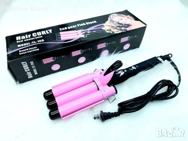 Тройна ретро преса за къдрене, снимка 8 - Преси за коса - 42630226