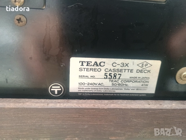 TEAC C-3X  3-Head Stereo Cassette Deck DBX -Wood Case, снимка 13 - Декове - 52339922