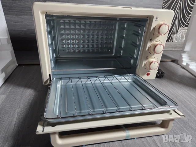 ПРОМО ! Мини Електрическа Фурна 1000 W / 22 L / компактен дизайн ! , снимка 7 - Печки, фурни - 55755709