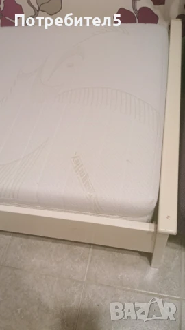 Единично бяло легло, снимка 2 - Спални и легла - 50803459