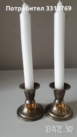 Посребрени свещници , снимка 1