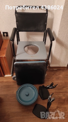 ТОАЛЕТЕН ИНВАЛИДЕН СТОЛ СУПЕР ЕВТИНО, снимка 6 - Тоалетни столове - 53830582