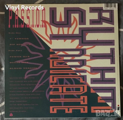 Rythm Syndicate – P.A.S.S.I.O.N. Vinyl, 12", 33 ⅓ RPM, снимка 2 - Грамофонни плочи - 42273320