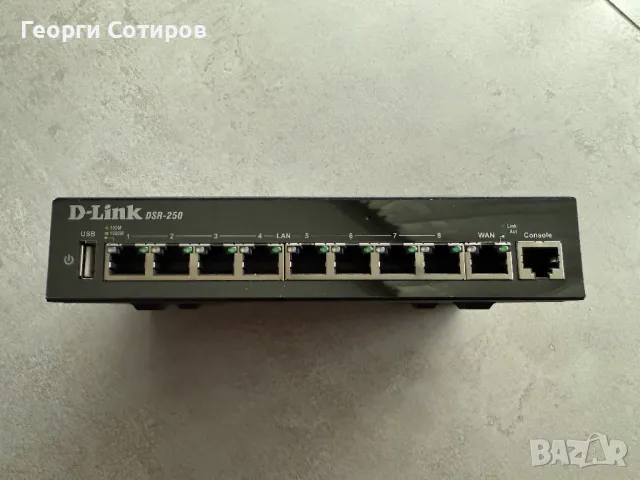 Рутер D Link DSR-250, снимка 2 - Рутери - 50434642