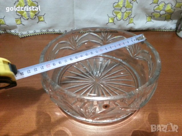 Кристална купа фруктиера серия Рамона , снимка 3 - Антикварни и старинни предмети - 44343814