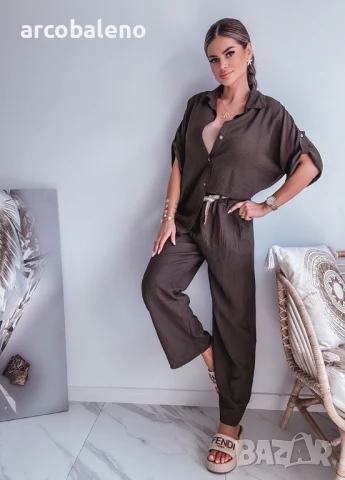 Удобен дамски комплект от две части, 2цвята , снимка 5 - Комплекти - 51159049
