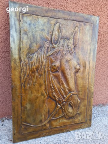метално пано за стена кон, снимка 4 - Пана - 41913021