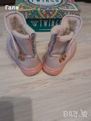 Топли розови детски ботушки №25, снимка 5 - Детски боти и ботуши - 53489030