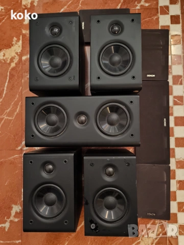 Тонколони 5 център и съраунд Denon 