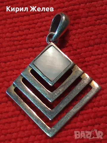 NIKOL@S АВТОРСКИ СЕДЕФЕН СРЕБЪРЕН МЕДАЛЬОН СРЕБРО 925 РЪЧНА РАБОТАна ИЗВЕСТНИЯ БИЖУТЕР НИКОЛАС 32107, снимка 13 - Колиета, медальони, синджири - 49886051