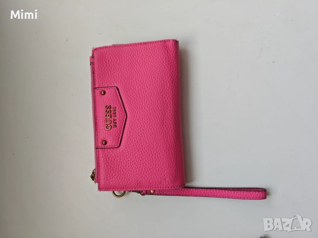 Оригинално розово голямо портмоне Guess, снимка 5 - Портфейли, портмонета - 53060196
