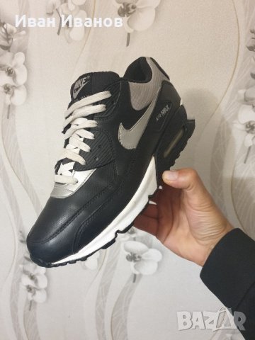 оригинални маратонки Nike Air Max 90 Black номер 42.5, снимка 8 - Маратонки - 42630010