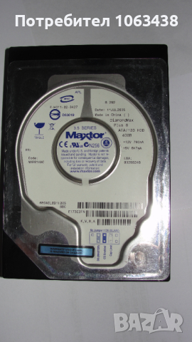 ХардДиск „Maxtor” D33019-40GB-1бр. и „Maxtor” D74X-6L-40GB-1бр, снимка 1 - Твърди дискове - 44550365