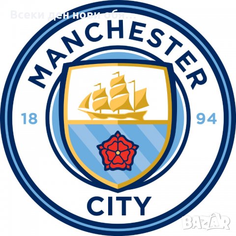 Manchester City F.C. - метална плочка с емблемата на отбора, снимка 2 - Други ценни предмети - 33856674