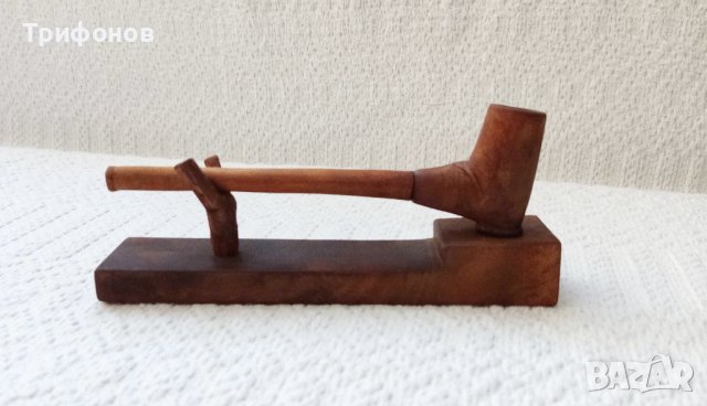 Мини лула със стойка - ръчна изработка, снимка 3 - Колекции - 42153285