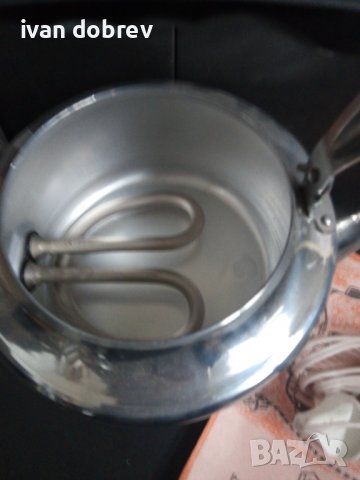 Стар електрически чайник, самовар-нов, снимка 6 - Антикварни и старинни предмети - 39898210