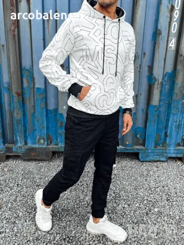 Мъжки суичър с качулка , снимка 2 - Суичъри - 47538403