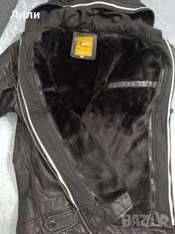Мъжко зимно кожено яке, снимка 3 - Якета - 53141530