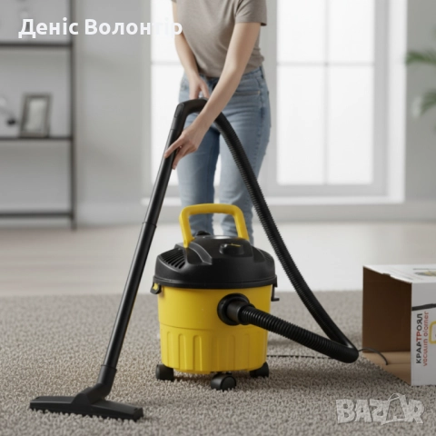 Мощна прахосмукачка за сухо и мокро почистване с 10L контейнер, снимка 4 - Прахосмукачки - 52481850