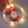 Светещи LED рингове с коледни фигурки, тип завеса 3м, 10 ринга на ток., снимка 6