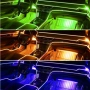 RGB LED осветление за интериор на автомобил с Bluetooth управление и музикален режим A6139, снимка 5