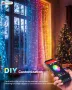 Интелигентни приказни светлини, 6 метра 200LED RGB приложение/дистанционно с 26 режима, снимка 4