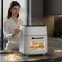 Електрически въздушен фритюрник (Air Fryer) 15L с тъч дисплей, снимка 1