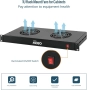 Tecmojo 1U 19'' охлаждащ блок за шкаф с 2 вентилатора, снимка 4
