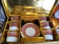 Луксозен сервиз за чай и кафе-6 броя керамични чаши+ 6 чинийки, снимка 3
