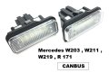 LED плафон за регистрационен номер Mercedes W211, W203, W219, R171, снимка 1 - Аксесоари и консумативи - 38402666