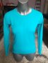 Тюркоазена блуза с дълъг ръкав, снимка 2