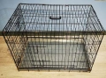 транспортна клетка метална сгъваема 90x57x65см за куче, стационар, снимка 1