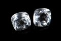 Чифт хиалитен опал 1.09ct 5mm cushion шлифовка, снимка 3