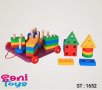 Дървен сортер - кола с формички, снимка 1 - Играчки за стая - 41724143