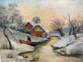 Маслена картина „Зимен пейзаж". №8233, снимка 4