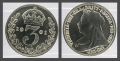   Сребърна монета 1901г ТРИ ПЕНСА , снимка 1 - Нумизматика и бонистика - 44599785