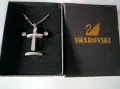 SWAROVSKI - СКЪПОЦЕНЕН Нежен Комплект КОЛИЕ с КРЪСТ ОБЕЦИ и ПРЪСТЕН в Оригиналната Кутийка СВАРОВСКИ, снимка 1