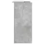 vidaXL Приемно бюро, бетонно сиво, 100x50x103,5 см, инженерно дърво, снимка 6