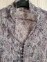 Красива елегантна, прозрачна, блуза -туника, с три четвърти ръкав , в сива щампа , снимка 6