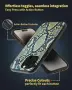 Калъф SCORPIFY за iPhone 15 Pro Max с MagSafe и маслиненозелен змийски принт, снимка 7
