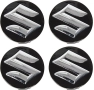 Комплект 4 броя 54мм капачки за джанти Suzuki Черни или Сиви, снимка 2