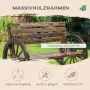 Градинска пейка Outsunny, дизайн на колело на каруца, снимка 10