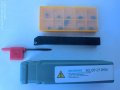 Стругарски комплект Нож SCLCR1212H06 с 10 пластини CCMT060204 и ключ, снимка 2