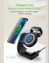 3 в 1 стойка за безжично зареждане Y36 за iPhone, Apple Watch, Airpods, 15W Qi бързо зареждане Dock , снимка 3