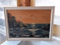 Картина Море масло на фазер Петър Петров подписана, снимка 1 - Антикварни и старинни предмети - 36105351
