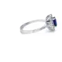 Златен пръстен със сапфир 0.77Ct. и диаманти 0.31Ct. чистота:SI размер:54 модел:42927-1, снимка 3