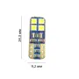 LED крушки T10 CANBUS 8 SMD 3030 бели 12V 2 броя, снимка 2