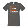 Мъжка тениска Game 5,Eat,Sleep,Game,Anime,Repeat,Ядене,Спане,Геймс,Подарък,Повторение,Празник,Игри, снимка 11