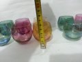 Ретро цветни чашки  чаши, снимка 3