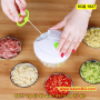 Nicer Dicer Plus Speedy Chopper - Ръчен чопър за плодове и зеленчуци - КОД 1827, снимка 7